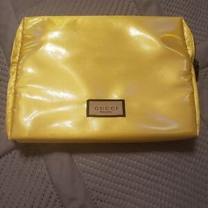 Gucci Shimmering Yellow Beauty Makeup Bag